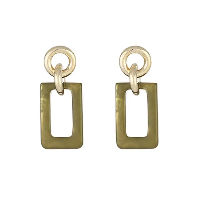 

Trend Jewelry Earrings Green Color Square design For Female Dangle Drop Earrings Wedding Party Fashion Jewelry gift