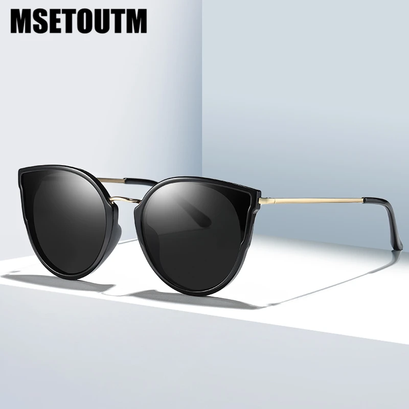 MSETOUTM поляризованные 2022 Солнцезащитные очки женские стильные металлические