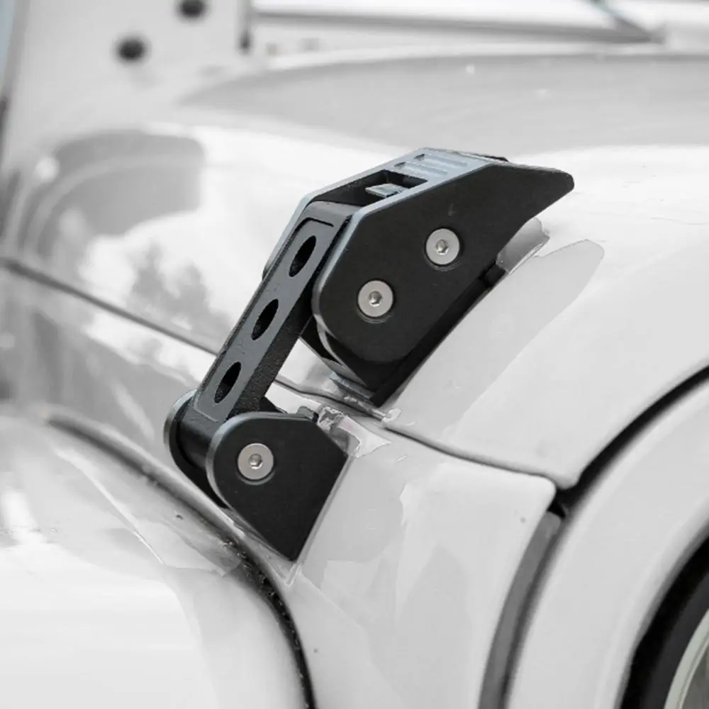 

Full Set Aluminum Alloy Hardware Car Bonnet Hood Latches Catch Locks Fit Jeep Wrangler JK 2007-2017 Car Exterior Accessories