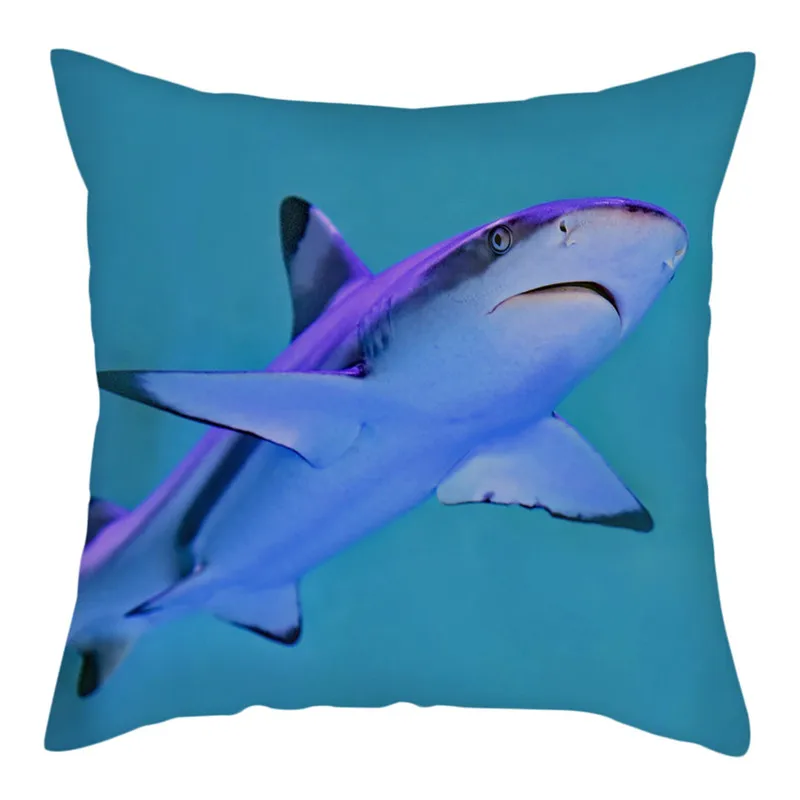 Fuwatacchi Jellyfish Marine Life Printed Pillow Case Starfish Turtle Shark Cover for Home Sofa Decorative Cushion Covers | Дом и сад