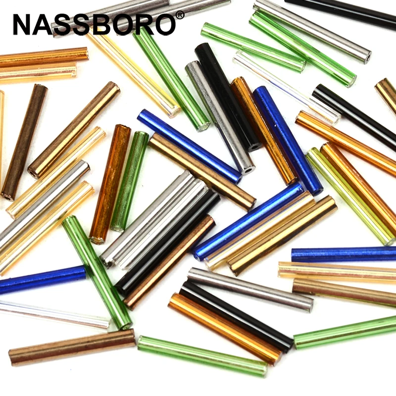 Бусины из чешского стекла для изготовления ювелирных изделий Длинные круглые