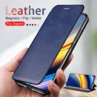 Кожаный чехол PocoX3 Pro, Магнитный флип-чехол для Xiaomi Poco X3 Pro Pocco Pocophone X 3 NFC X3Pro, чехол-книжка с подставкой
