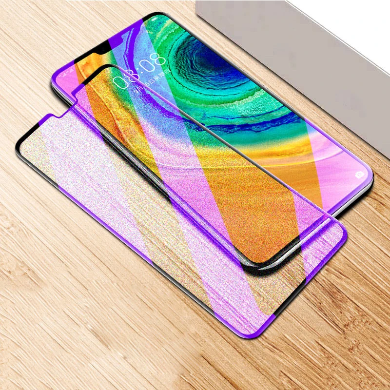 Матовое закаленное стекло с защитой от синего света для Huawei Mate 30 фиолетовое