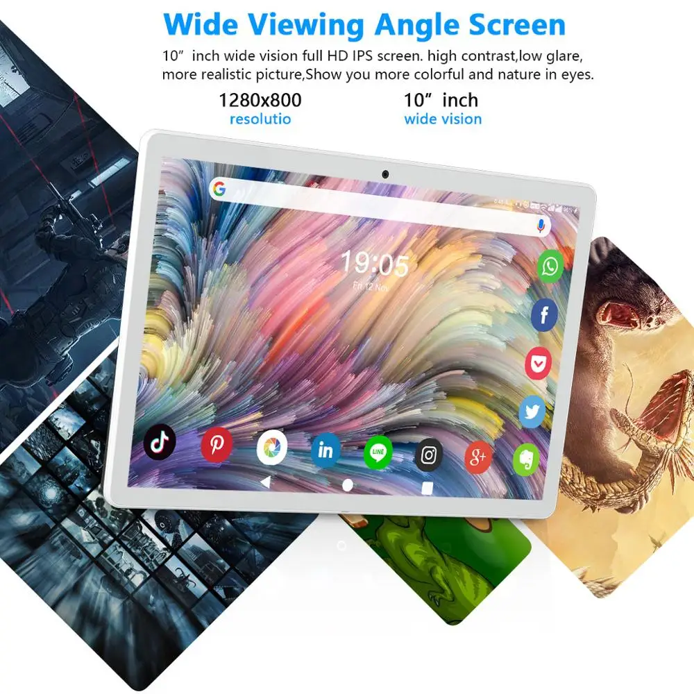 10 дюймовый планшет ZONKO Android 3G телефонные звонки планшетный ПК четырехъядерный Wi Fi