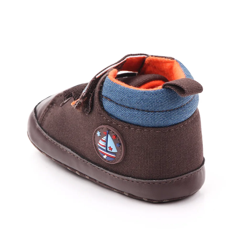 

2020 New Canvas Casual Shoes Soft Sole Infant Toddler First Walkers Baby Crib Shoes Baby Boys Booties