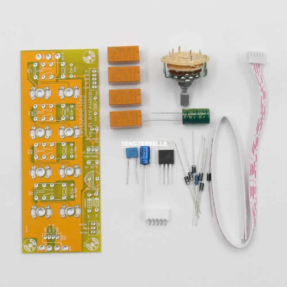 

Hifi 4 Way Manual Signal Selection Source Input Board Kit Signal Switch