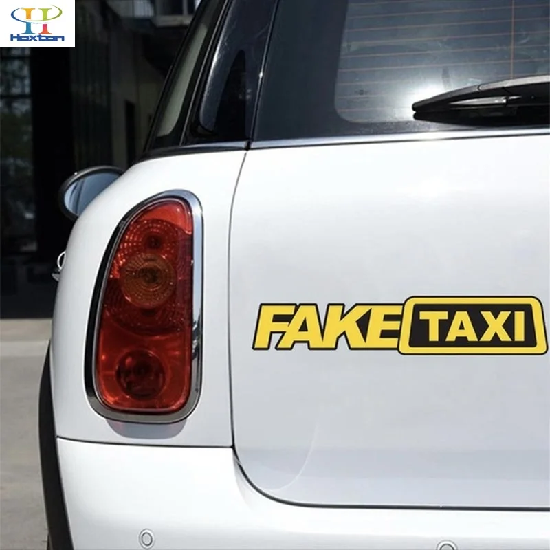 Смешные поддельные такси письмо автомобиля стикер Дрифтинг Гонки Авто