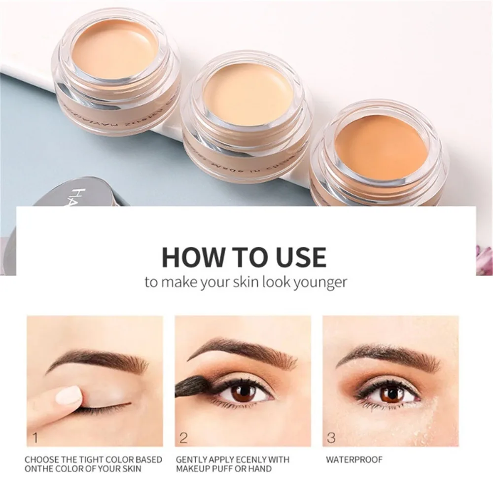 

Face Concealer Foundation Cream Full Cover Makeup Liquid Facial Corrector Waterproof Base Make Up for Eye Dark Circles Cosmetics