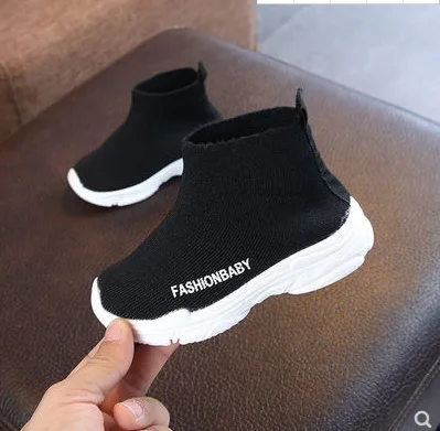 

Children casual shoes New male female sneaker child high elastic foot wrapping snow boots kids knitted socks shoes