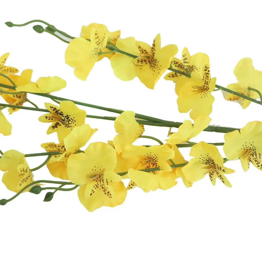 

1Pc Home-Use Artificial Orchid Flower Garden DIY Party Artificial Bouquet Fake Flower Home Wedding Holiday Festival Craft Decora