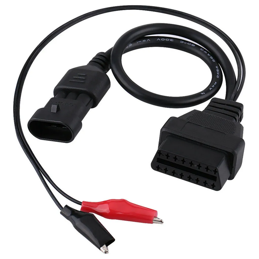 Конвертер Кабель-адаптер автомобильные аксессуары для Fiat Alfa Lancia 3 Pin до 16 Pin OBD2 разъем адаптера диагностический кабель США
