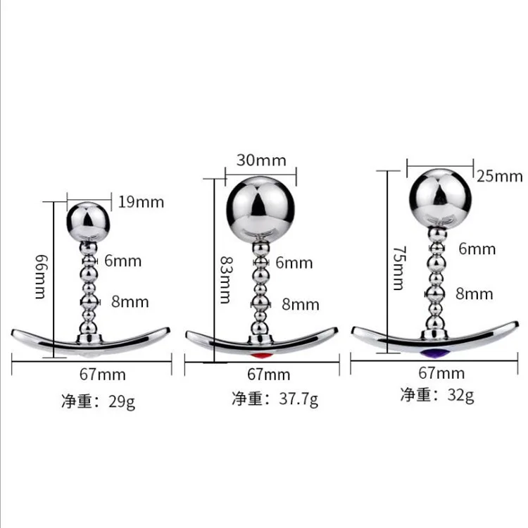 Анальный расширитель из нержавеющей стали металлический анальный с якорем