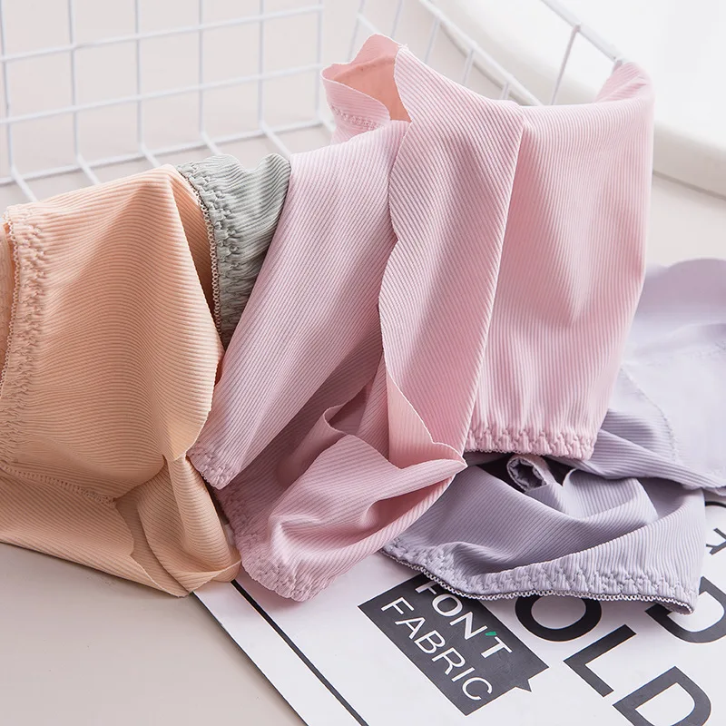 Ледяное шелковое бесшовное белье женское кружевное дышащее сексуальное нижнее