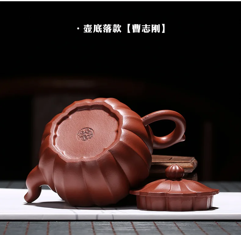 Yixing Глиняный Чайник чайный набор поколение доставки НЕОБРАБОТАННАЯ руда Zhuni советы чайник Ruyi полностью ручной работы с использованием американского Cao Zhiguang