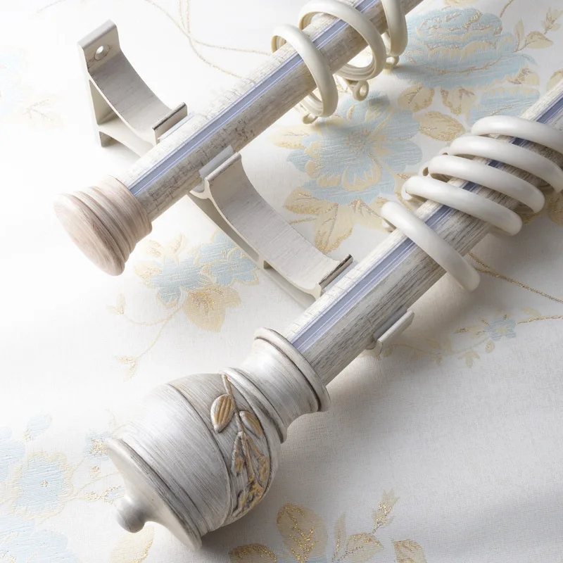 Утолщенный однополюсный двухполюсный элегантный карниз из алюминиевого сплава