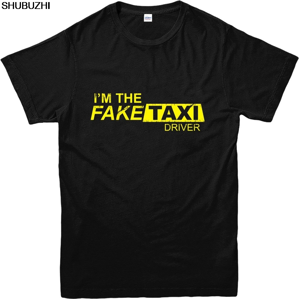 Футболка Faketaxi с надписью Я фальшивый такси вдохновленный дизайном Мужская