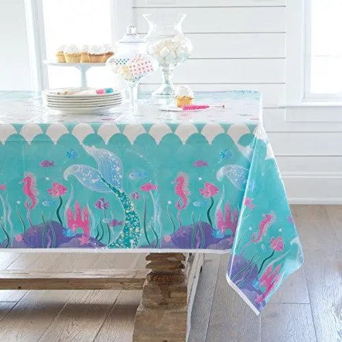 137*213 см русалка одноразовые Скатерти фламинго на свадьбу день рождения покрытие