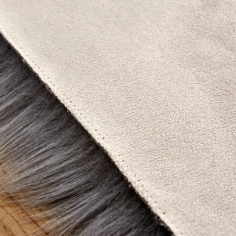 Коврик из искусственной шерсти и овчины нескользящий меховой ковер в форме