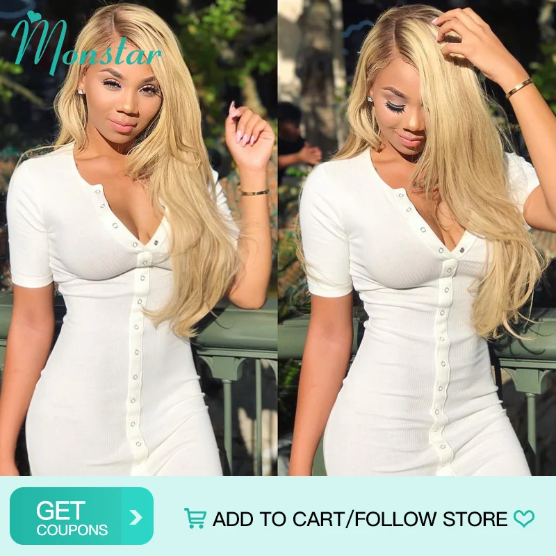 Monstar Remy Ombre T8/613 блонд Платиновые пучки 100% натуральные волосы плетеные