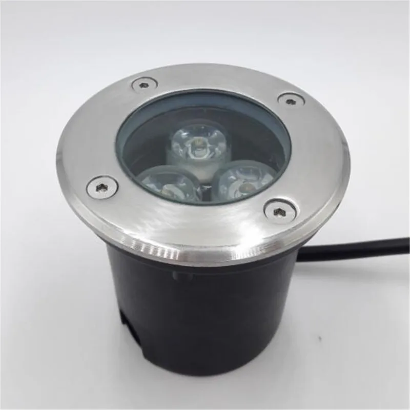 Водонепроницаемый 3*3 Вт 9 светодиодный подземный светильник Напольная Лампа для