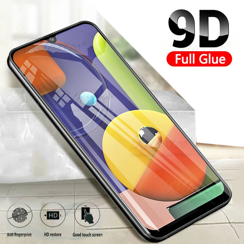 9D полное покрытие закаленное стекло для Samsung Galaxy a10 a20 a30 a50 a70 a10s a20s a30s a50s a70s защита