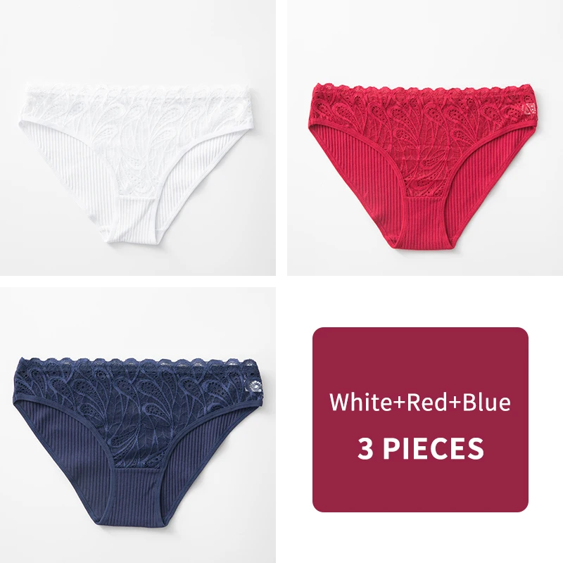 

Cotton Panty 3Pcs/lot Solid Women's Panties Comfort Underwear Skin-friendly Briefs For Women Sexy Low-Rise Panty Intimates
