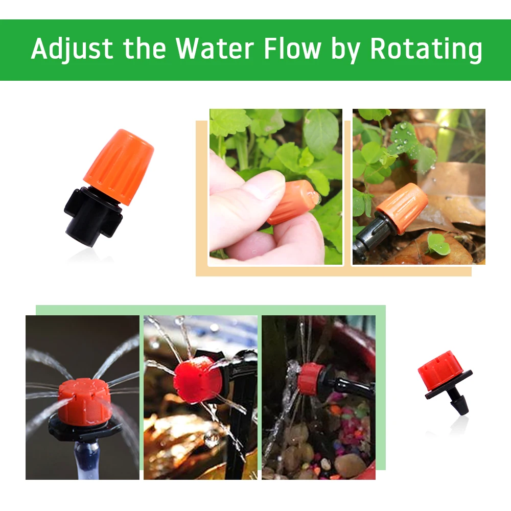30M Plant Watering Kit Automatic Micro Drip Irrigation System Garden Spray Self Kits with Adjustable Dripper | Дом и сад