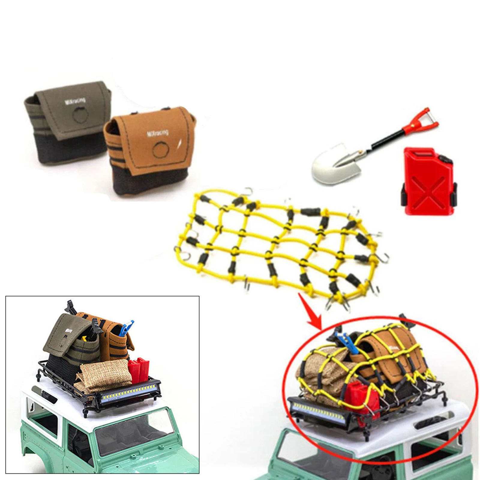 

Комплекты чемоданов для Axial SCX10 D110 4WD RC Rock Car Decoration