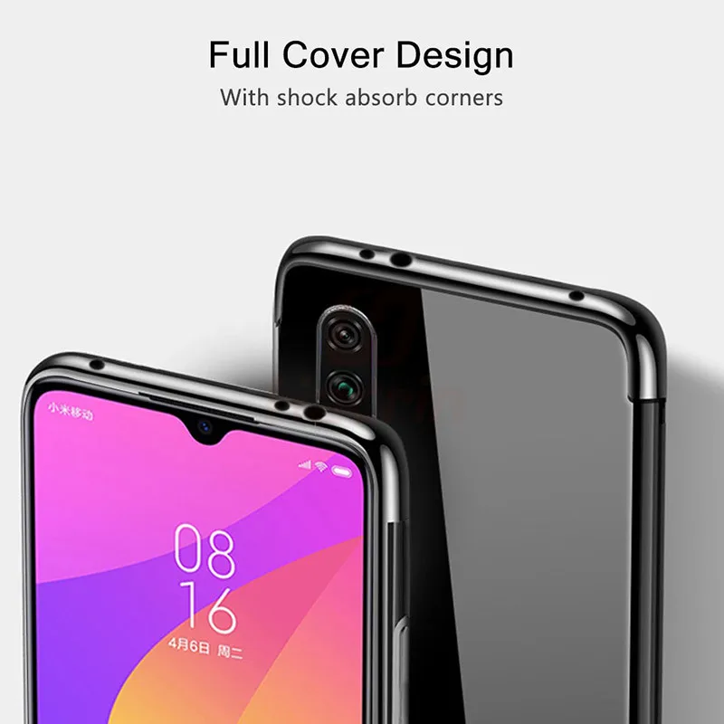 Hacrin мягкий чехол для Xiaomi mi 9 Pro Роскошный Прозрачный Бампер TPU силиконовый cc9 a3 |