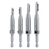 4pcs door window hinge perforator hexagon drill locating shaped drilling kit for woodworking punching