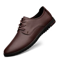 business genuine leather shoes for men comfortable work office soft mens casual leather shoes rubber non slip driving shoes men