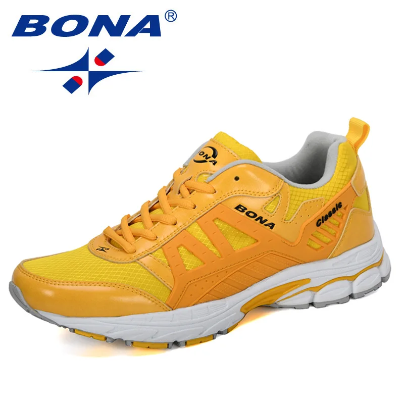 BONA/Новинка года; дизайнерская мужская обувь для бега; zapatillas hombre Deportiva; высокие мужские кроссовки для бега; прогулочная обувь