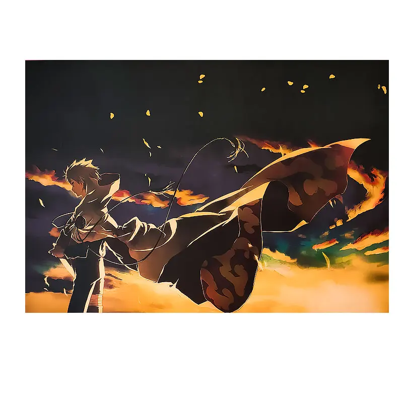 

Anime Seven Generations ninja ninja Uzumaki Creative Cartoon Character Collection Kraft Paper Retro Poster Decor Wall Stickers
