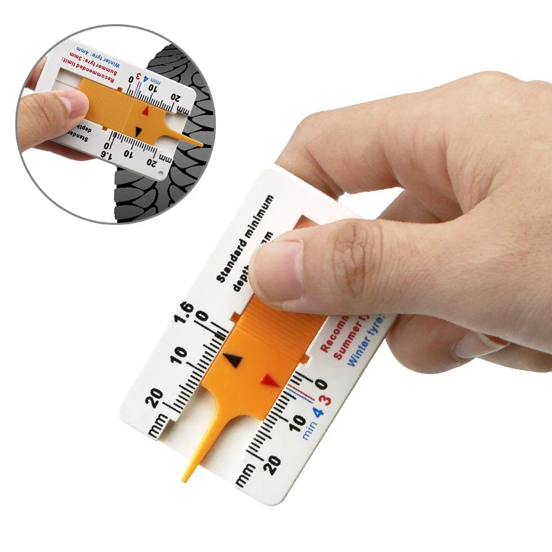 

Car Tyre Tread Depthometer Depth Indicator Gauge Tire Wheel Measure Meter Thickness Detection Repair Tool Wheel Measure Tool