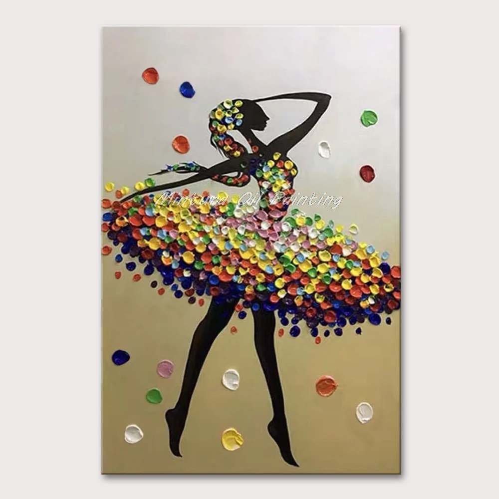 Картина маслом на холсте без рамки ручная роспись|Рисование и каллиграфия| |