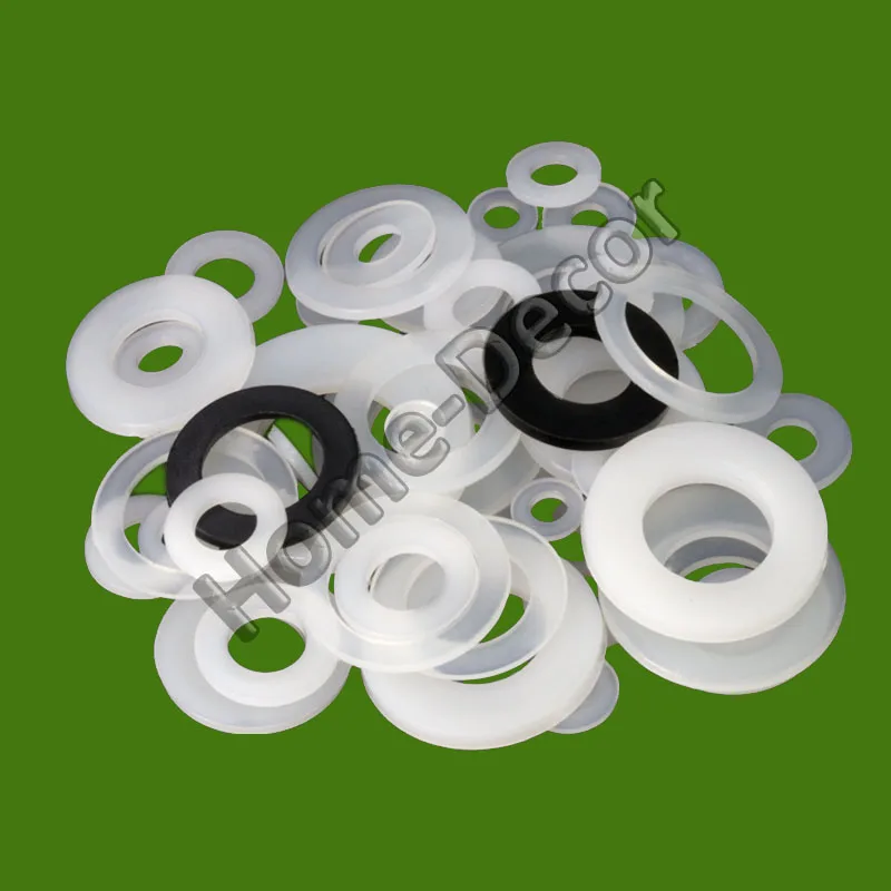 

100 шт., нейлоновая плоская шайба от M2 до M12, прокладка под заказ, прокладка разной формы, пластиковая шайба, плоская шайба.