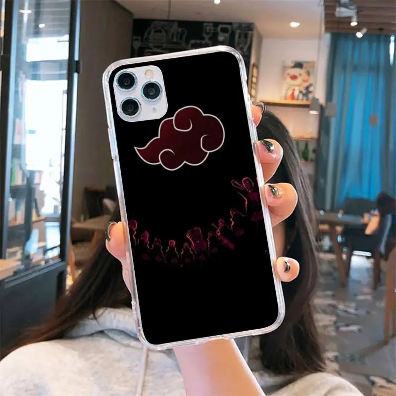 

Hot anime Naruto Sasuke Pain Phone Case Transparent for iPhone 6 7 8 11 12 s mini pro X XS XR MAX Plus cover funda shell