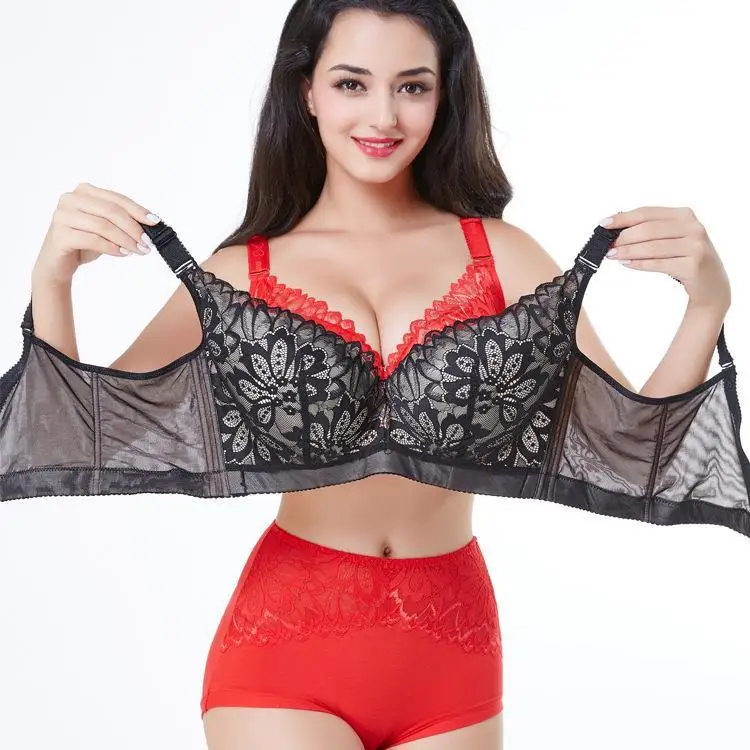 

Plus Size Women Underwear Full Cup Adjustable Bra Push Up Sexy