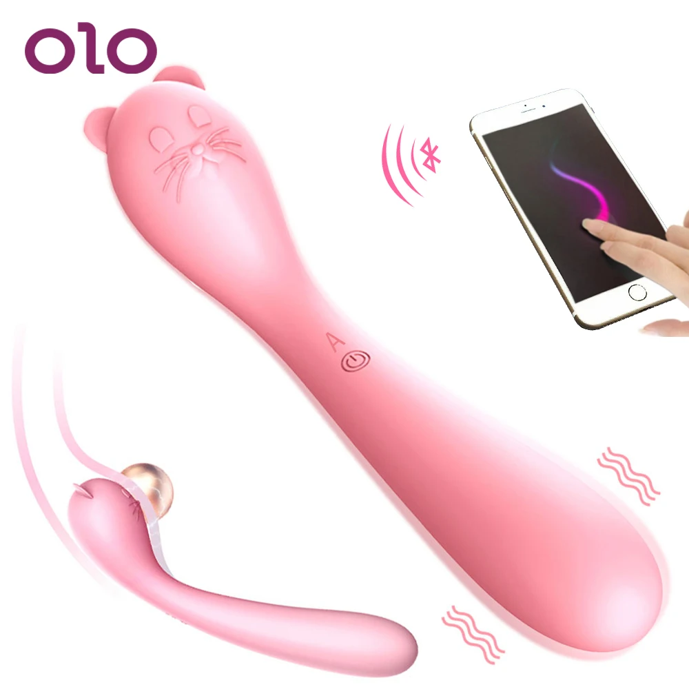 OLO 8 частоты приложение Bluetooth мышь вибратор g-точка массаж фаллоимитатор Вагина