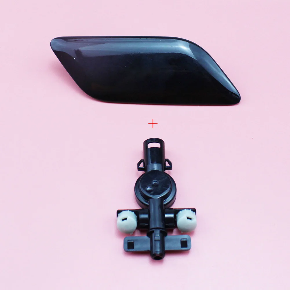 

Черная насадка для омывателя фар головного света 85045-33060 85044-33070, Струйная Крышка для HID крышки с разъемом для Toyota Camry 2009-2011