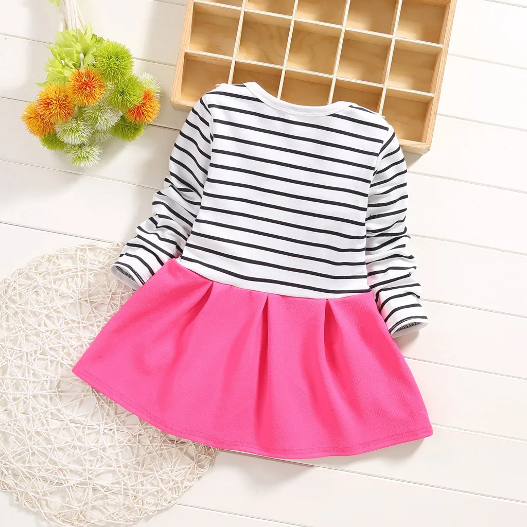 Коллекция 2019 года новое Брендовое платье в полоску с бантом и цветами для