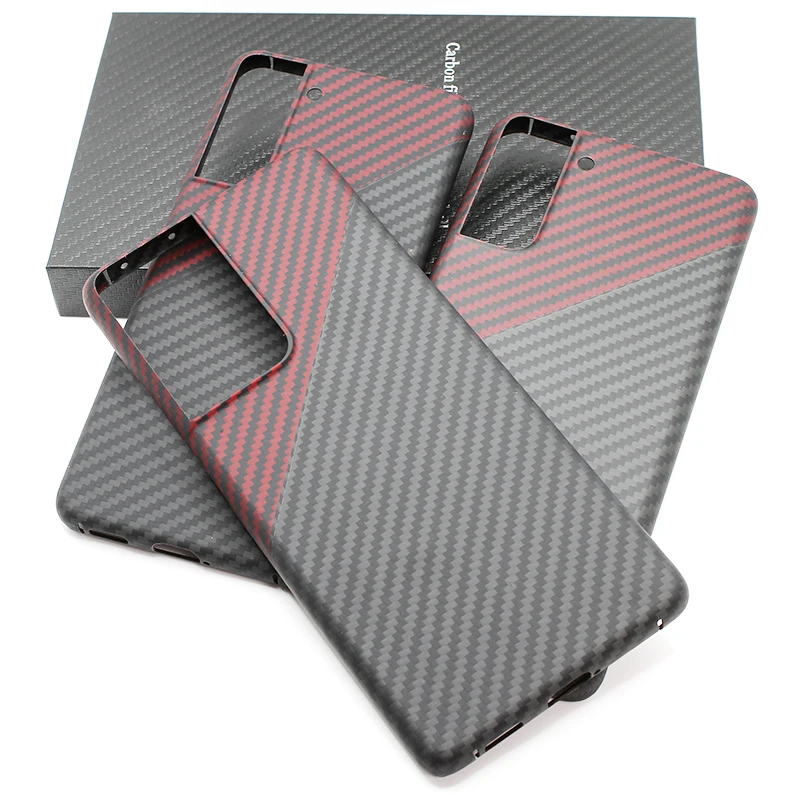 

iStore Carbon fiber case for Samsung galaxy S21FE S21 S21Plus S21Ultra 5G light Thin High-strength protective shell Aramid case