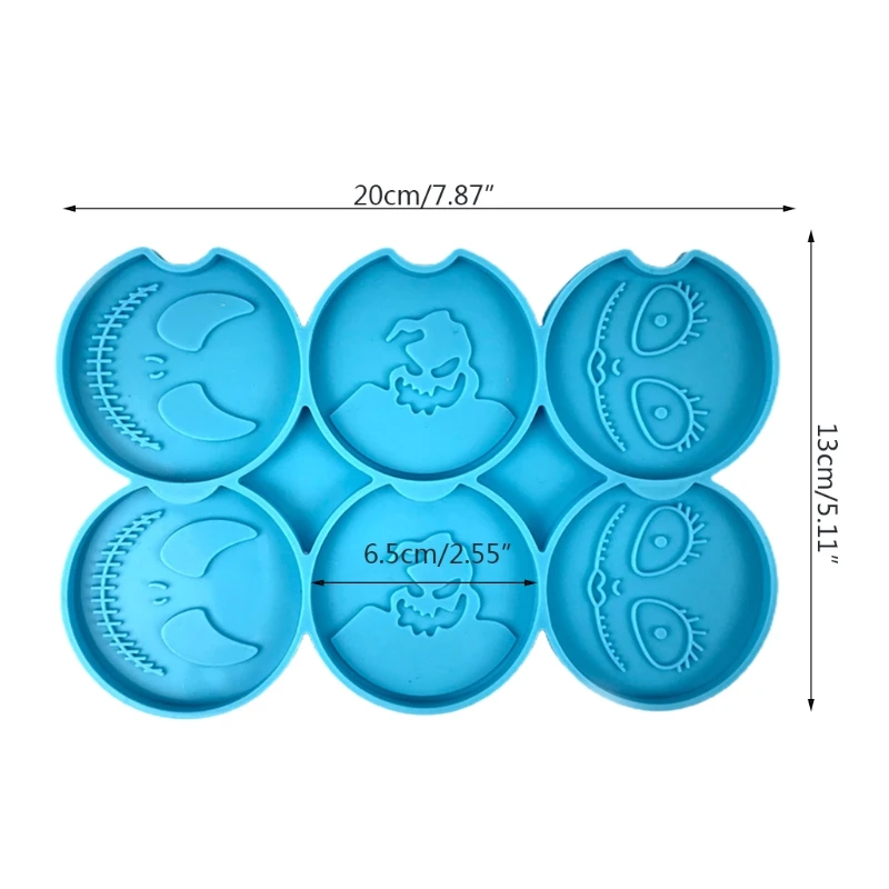 

2021 New Crystal Epoxy Resin Mold DIY Crafts Non-stick Coaster Car Cup Mat Silicone Mould