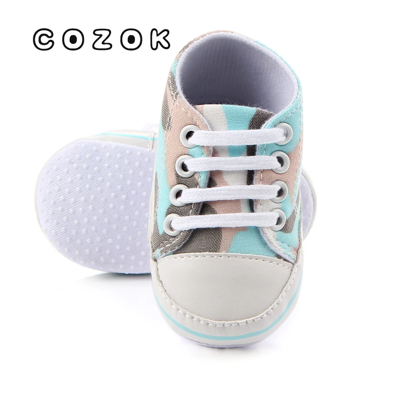 

COZOKBabyschoenen Voor Dames En Heren Kinderen Gelei Kleur Canvas Schoenen Casual Veterschoenen Klassieke Peuter Platte Schoenen