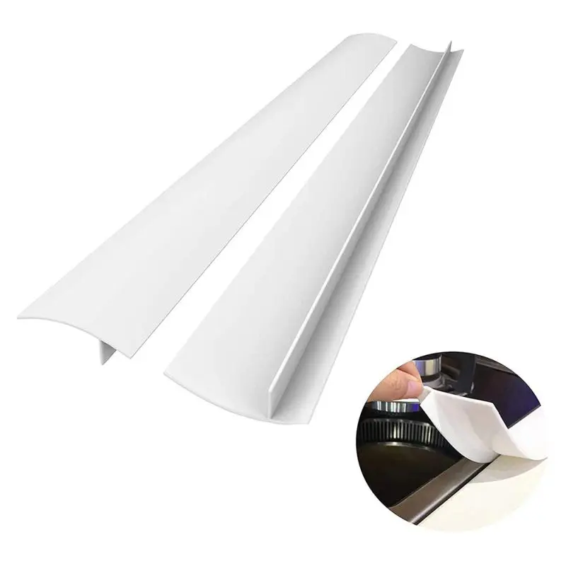 

Flexible Stove Counter Sink Seal Silicone Rubber Kitchen Oil-gas Slit Filler Heat Resistant Mat Oil Dust Water Seal Kitchen Tool