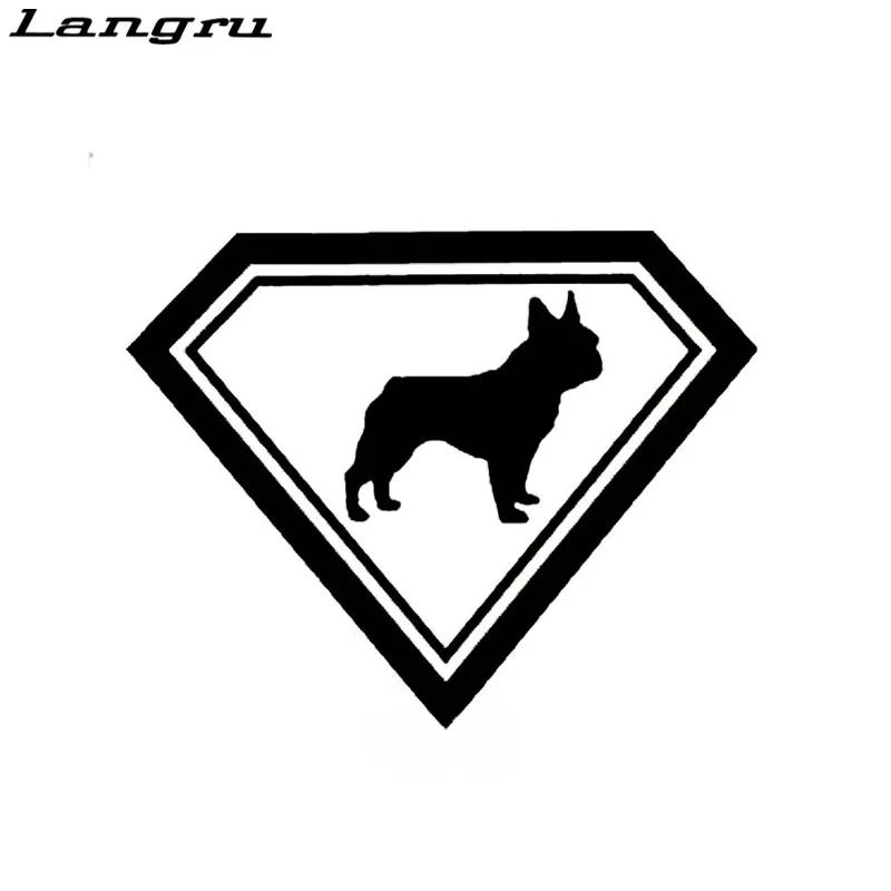 Langru Французский Бульдог Милые Забавные Животные автомобильные наклейки модные