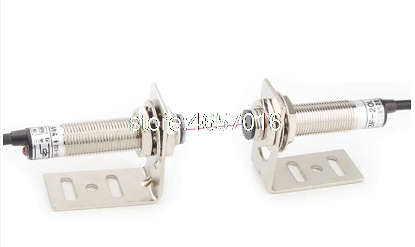 

M12 Laser Sensor Infrared Thru-beam Photoelectric Switch 20 Meters Adjustable 6-36VDC 300mA NPN /PNP NO /NC 12V 24V