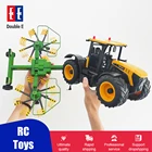Радиоуправляемый трактор DOUBLE E E578, 1:16, зеркальный транспорт, капельный подвижный грузовик, прицеп, самосвал, большой строительный автомобиль, игрушки, подарки