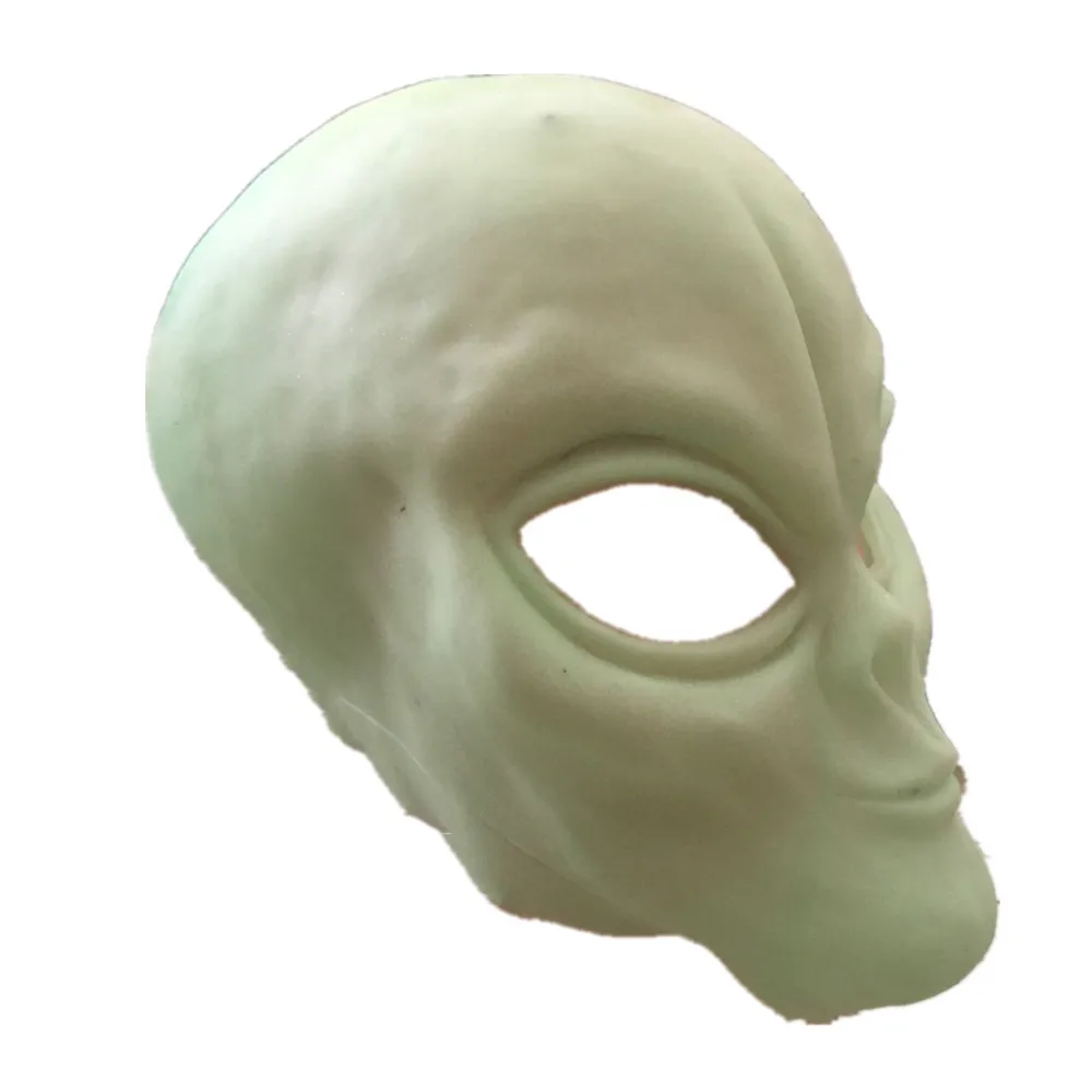 Alien латексные маски маска на Хэллоуин светится в темноте Реалистичная бутафория