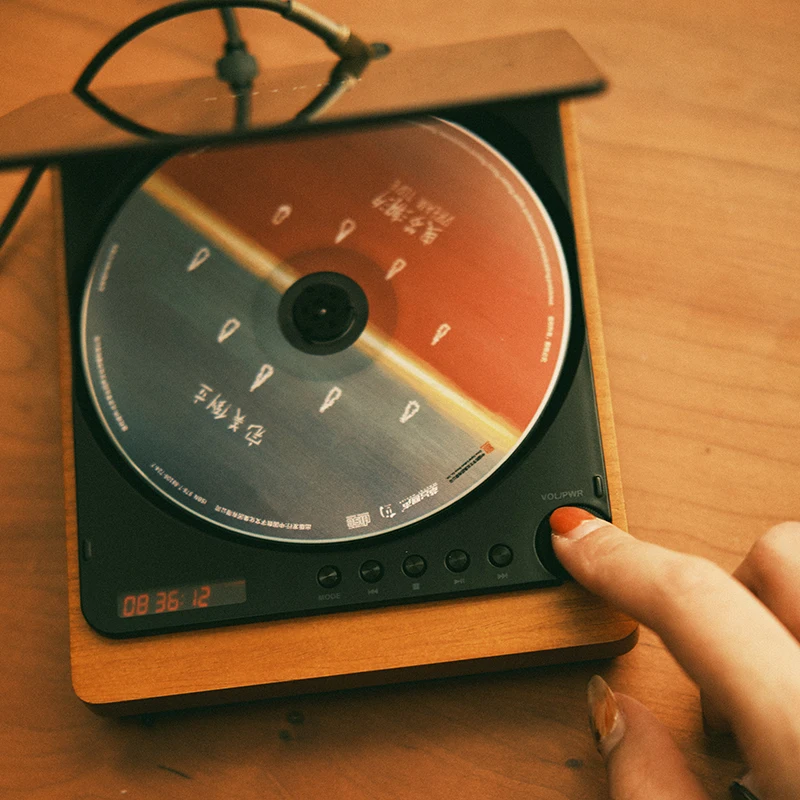 Портативный CD плеер Hi Fi музыкальный КОМПАКТНЫЙ ДИСК Bluetooth оптический аудиовыход 3